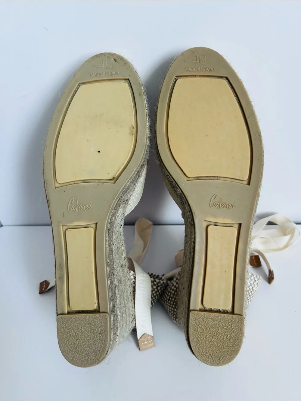 Castaner Carina Ankle Tie Espadrille Wedge Pumps